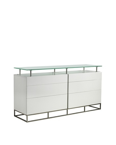 Casabianca Furniture Grove Buffet, Gloss White