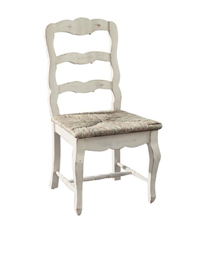 CasaMia Set of 2 Lorraine Rush Seat Chairs