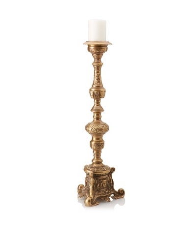 Castilian Candle Holder [Antique Brass]