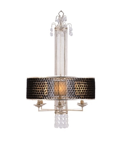 Castilian Jones Chandelier, Black/Silver