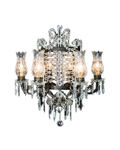 Castilian Windsor Chandelier, Black/Gold