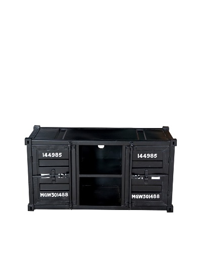 CDI Container Style TV Cabinet, Black