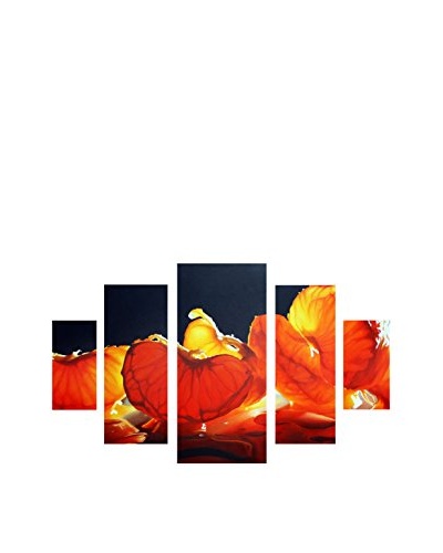 Cecile Bard Mandarin Orange 5-Panel Art Set