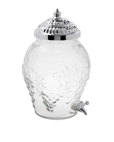 Home Essentials Embossed Grape Dispenser, Clear