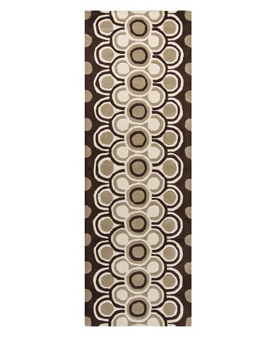 Chandra Fresca Rug, Brown, 2' 6 x 7' 6 Runner