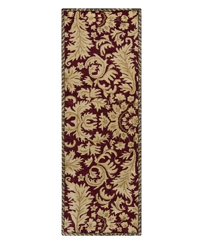 Chandra Ilisa Rug, Burgundy, 2' 6 x 8' Runner