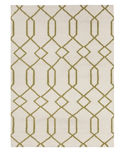 Chandra Jagger Rug, Beige/Olive, 3' x 5'