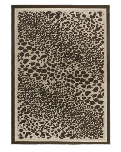 Chandra Calcutta Indoor/Outdoor Rug, Beige/Brown 3′ 11″ x 5′ 7″