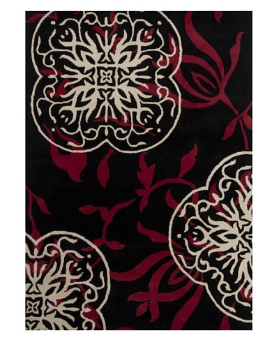 Chandra Bajrang Rug [Black/Red/Cream]