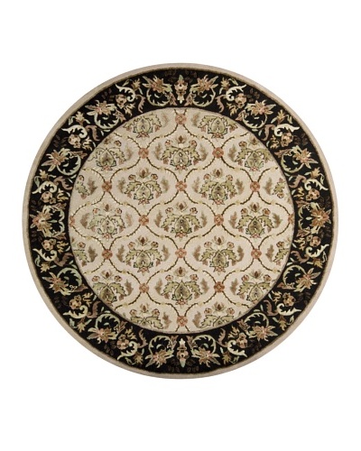 Chandra Bliss Rug, Cream/Green, 7′ 9″ Round