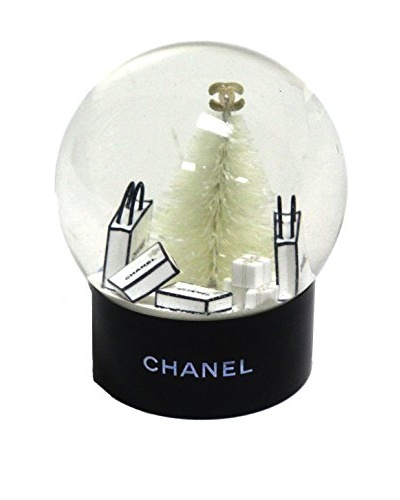 CHANEL Snow Globe, White/Black