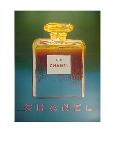 Rare CHANEL No. 5 Andy Warhol Ad Poster c1997