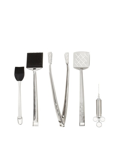 Charcoal Companion BBQ Essentials Set, Silver/Black