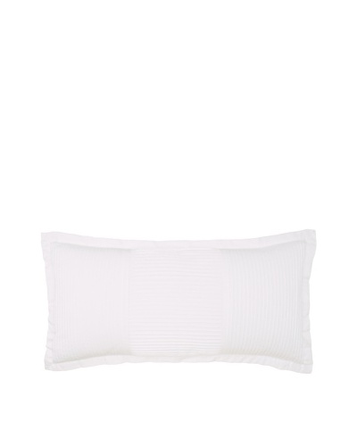 Charisma Bloom Decorative Pillow, White, 12″ x 24″