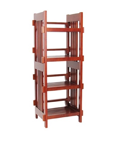 Charleston 4-Tier Floor Tower, Brown