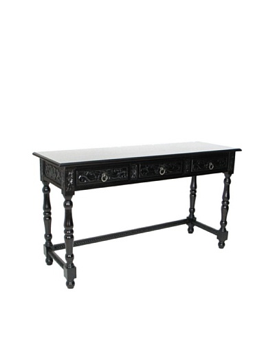 Charleston George Table, Dark Brown