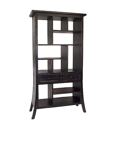 Charleston Suchow Display Unit, Antique Black