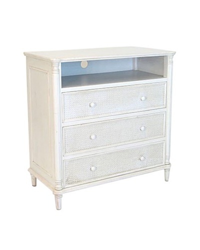 Charleston 3-Drawer Cabinet, Whitewash