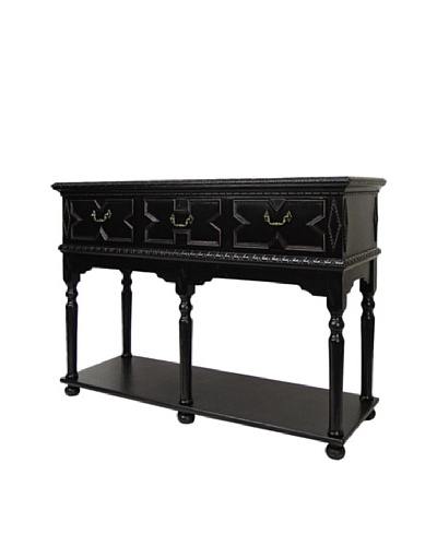 Charleston Biglot Console, Antique Black