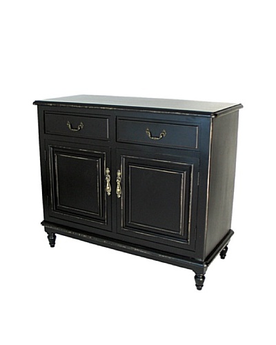 Charleston Paladin Buffet Cabinet, Antique Black