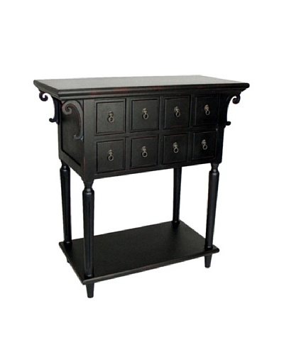 Charleston Mentego Console, Antique Black