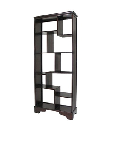 Charleston Vertical Display Unit, Dark Brown