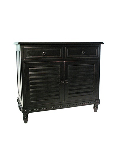 Charleston Stockholm Cabinet, Antique Black