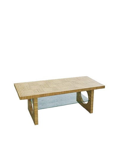 Charleston Bamboo TV Console, Light Brown