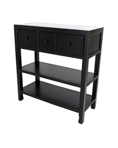 Charleston Suchow Console, Antique Black