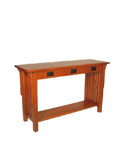 Charleston Mission Table, Oak Finish