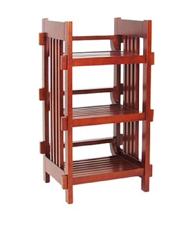 Charleston 3-Tier Floor Tower, Brown