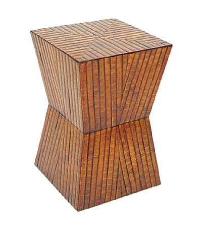 Charleston Bamboo Stool, Honey Brown