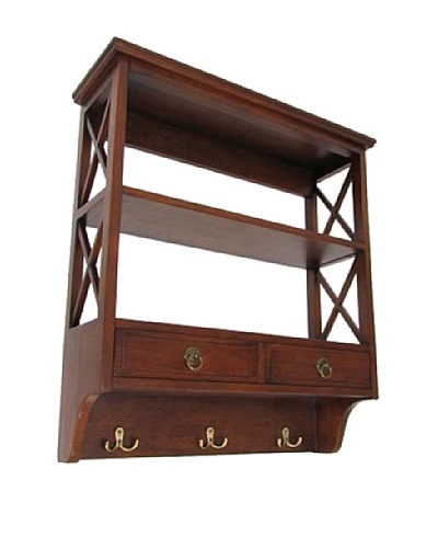 Charleston Display Rack, Brown