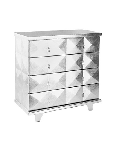 Charleston Hollywood Chest, Silver Leaf