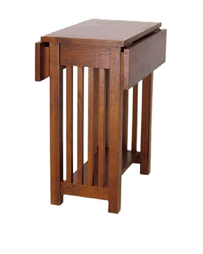 Charleston Drop Leaf Table, Oak Finish