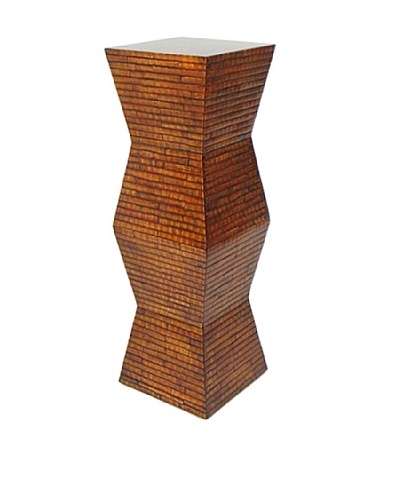 Charleston Bamboo Pedestal, Brown