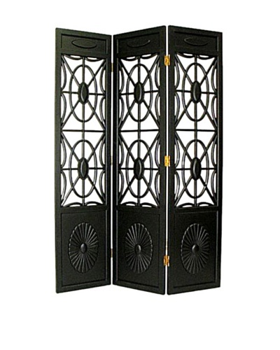 Charleston Spider Web Screen, Antiqued Black