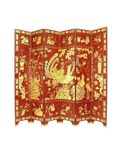 Charleston Phoenix Screen, Red/Gold