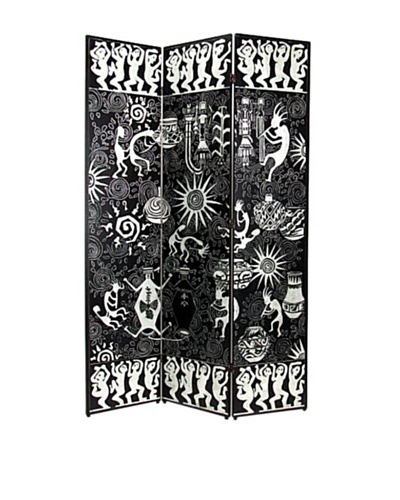 Charleston Santa Fe Design Screen, Black/Silver