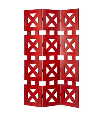 Charleston Furniture Check Screen [China Red]