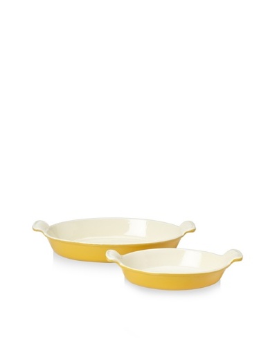 Chasseur 2-Piece Oval Gratin Baker Set [Yellow]