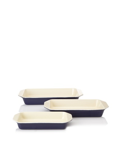 Chasseur 3-Piece Rectangular Gratin Baker Set [Blue]