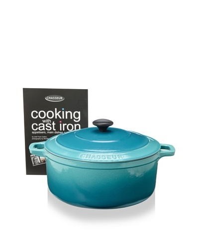 Chasseur Round Cast Iron Casserole with Lid [Bora Bora]