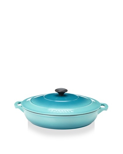 Chasseur 3.5 Qt. Double-Enameled Cast Iron Brazier with Lid [Bora Bora]