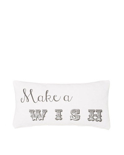 Chateau Blanc Wish Pillow, White, 10 x 20