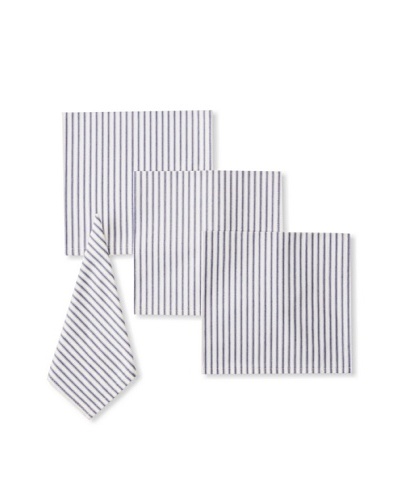 Chateau Blanc Set of 4 Ticking Dinner Napkins