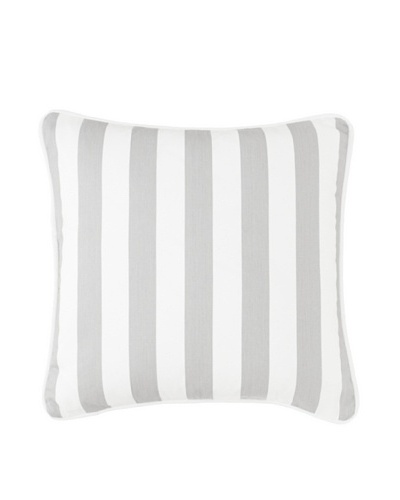 Chateau Blanc Gabrielle Stripe Pillow, Grey/White, 18″ x 18″