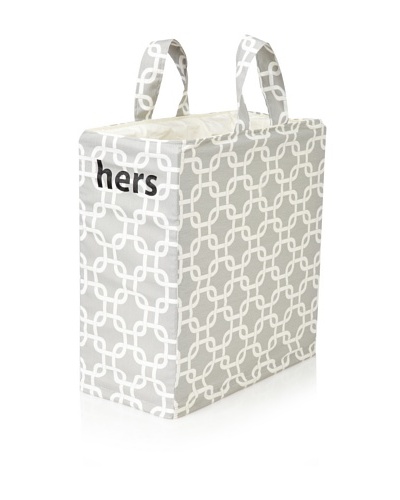 Chateau Blanc Sonoma “Hers” Hamper, Grey/White