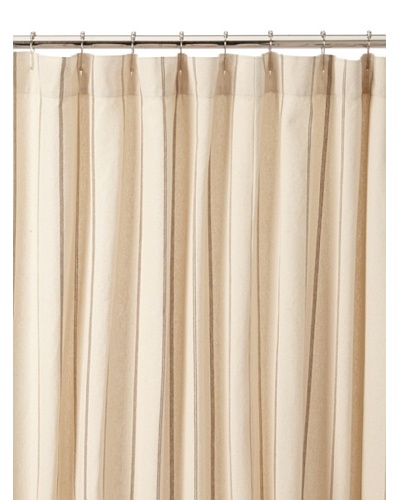 Chateau Blanc Neutral Stripe Shower Curtain, Neutral