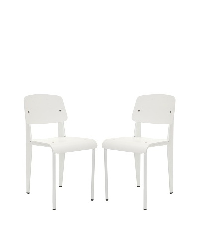 Safavieh Set of 2 Nembus Side Chairs, White